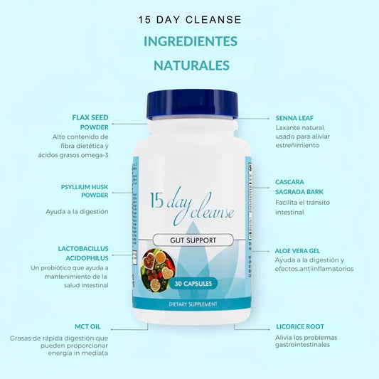 15 DAY CLEANSE - Limpieza intestinal de 15 días